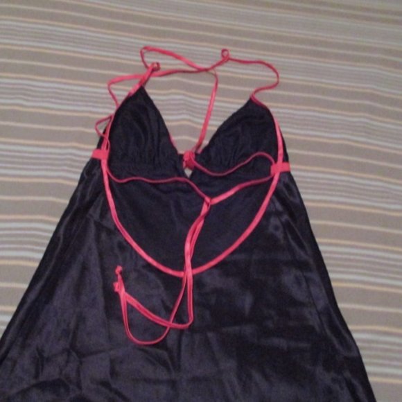 Bundle 3 for $15 - Black Silky Nightie - Picture 3 of 4
